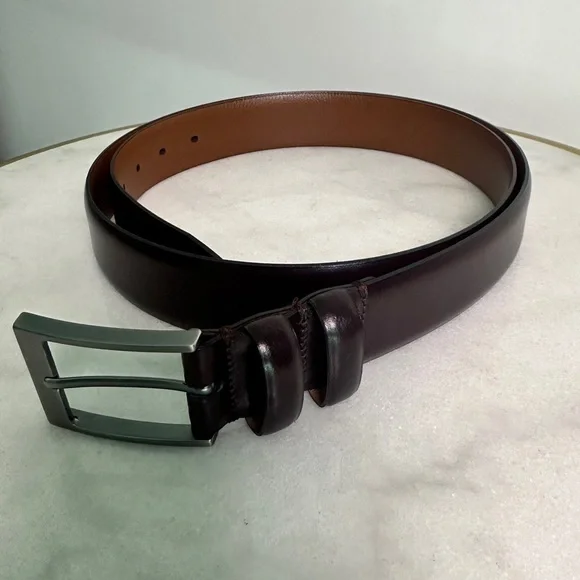 Jos. A. Bank Brown Leather Belt Classic Accessory - Picture 1 of 4